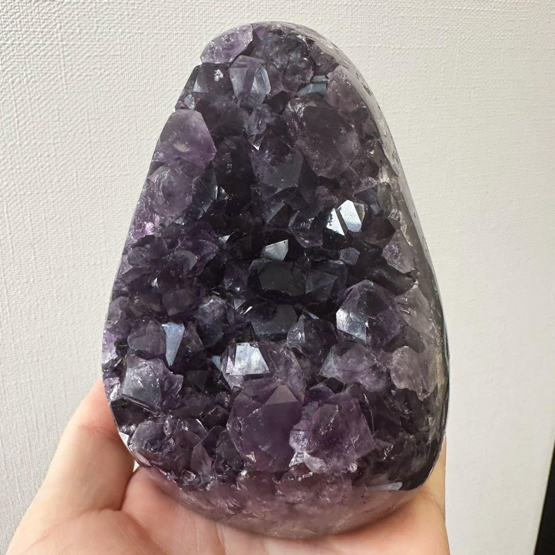 金運】濃紫の煌めきウルグアイ産☆アメジストクラスターパワーストーン